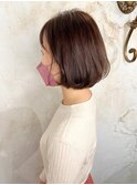 【Reir吉祥寺】*内巻きワンカールボブ+ショコラブラウン*