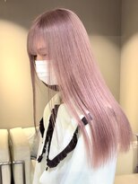 ベレーザ 渋谷(BELEZA)&nbsp;ba595_透明感ニュアンスカラーダスティーピンクハイトーンカラー