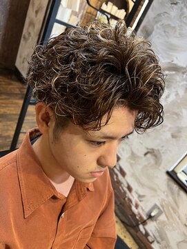 ヘアー クリエイト カルバリ(HAIR CREATE Calbari) クルクルパーマ×ナチュラルハイライト