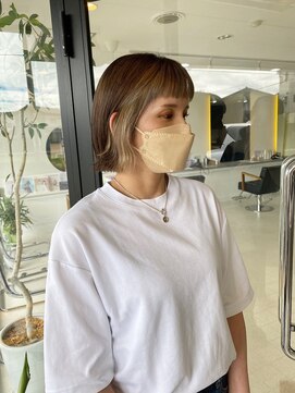 エンリッチヘア(enrich hair) ボブ フェイスフレーミング ベージュカラー