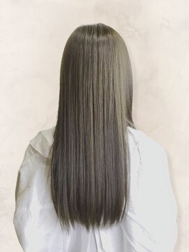 モダンクラフト 長町南店(modern craft) 20代30代髪質改善☆アッシュブラックふんわりストレートロング