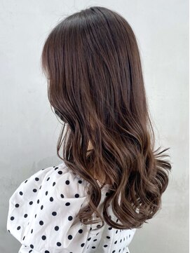 アルバム 銀座(ALBUM GINZA) グレージュロング_外ハネボブセクションカラー_ba351491