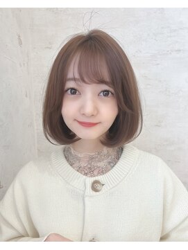 ロンド クラン 岡崎(Lond Clan) 伸ばしかけヘア　小顔ヘア　ブリーチなしカラー