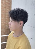 波巻きパーマ