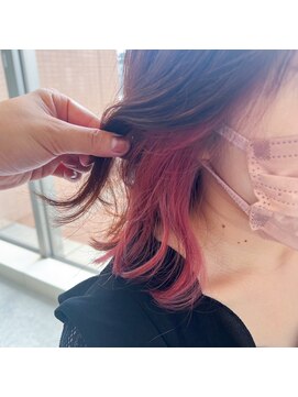 アルドーレ(Ardore) インナーカラー×ペールピンク