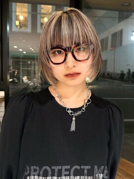 パーク(PAAQ) 【paaq田中智大】ローライト×ブロンドカラーボブ