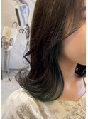 インナーカラーグリーン☆