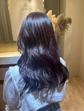 アンド ラ ブランシュ(&.La Blanche) 顔型別ヘアスタイル特集/ピンクブラウン/エアリーロング