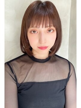 エフ コレクション 摂津店(F collection) 艶(つや)グレージュボブスタイル