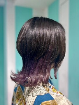 マティーナ ヘアー 池袋(Matina hair) 【ウルフ×インナーパープル】20代30代40代50代