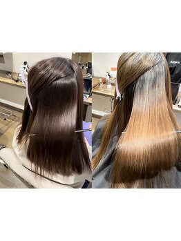 髪のクセや広がりが気になる方に◎毛先までナチュラルな仕上がりに感動！思わず触れたくなる美髪に♪