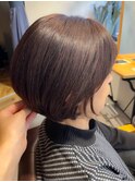 耳かけショート/抜け感/オシャレ/透明感カラー