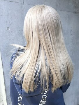 ムク 横浜店(muku) ミルクティーベージュダブルカラーケアブリーチインナーカラー