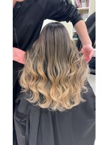 アライブ ハラジュク(ALIVE harajuku) 【Rikuto限定】バレイヤージュ シャドールーツ エンドカラー