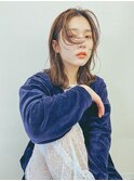 前髪カットカラーレイヤーカットミディアム　担当　垣内
