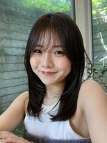 ガーランド (Garland) 大人かわいい顔まわりレイヤーミディアムレイヤーイルミナカラー