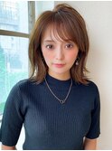 30代シースルーぱっつん前髪で可愛いくびれヘア結べるボブ