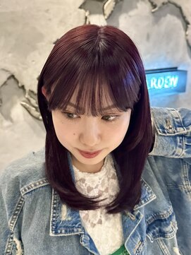 ガーデントウキョウ(GARDEN Tokyo) ブリーチなしダブルカラー/暖色カラー/ボルドーカラー