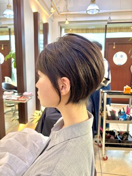 ヘアアーク(HAIR arc) ショートボブ#耳かけ#くびれかわいい#ひし形#ショートカット