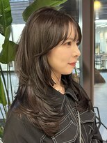 シティ(CITY)&nbsp;ワンカールレイヤー　艶髪　ラベンダーグレージュ