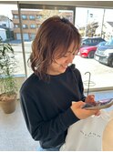 着物ヘア/大人ガーリー/ダークアッシュ/似合わせカット/木更津