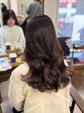 ハピネス 梅田茶屋町店(HAPPINESS) チョコレートブラウン/韓国ヘア/レイヤーカット/ブリーチなし