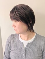 エンクス 天王町店(enx)&nbsp;着物ヘア/ダークアッシュ/ミディアムレイヤーカット/天王町HA25