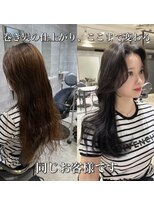 アクション 心斎橋店(ACTION)&nbsp;巻きが綺麗に決まる韓国レイヤー×縮毛矯正　髪質改善