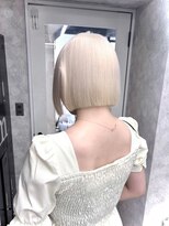 ノルン 表参道店(NORN)&nbsp;ミディアムレイヤーボブイメチェンピンクベージュ前髪