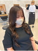 顔周りポイントストレート