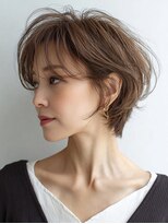Heart's美人設計と白髪ぼかし専門店 青山表参道店 脱白髪染め/ショートヘア【ハーツ】&nbsp;白髪ぼかし脱白髪染め似合わせショートボブ40代50代60代