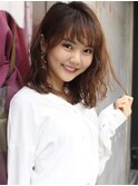 【FORTE青山/表参道】斜めバングクラシカルセミロングスタイル
