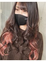 ガルボ ヘアー(garbo hair)&nbsp;#シールエクステ#インナーカラー#ロングヘア#下村エクステ