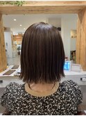 【切りっぱなしボブ】【自然なストレート】【10代20代30代】