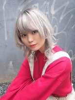 リアイス(Re:ICE) ミニウルフ/くすみブルー/流れるレイヤー/インナーハイライト