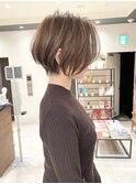 《30代40代》白髪ぼかしハイライト×前下がりボブ【イケダ】