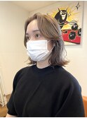 #くびれヘア#ボブレイヤー#くすみカラー#ハイトーンボブ#望月