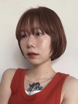 アンアミ シブヤ(Un ami shibuya) 【Un ami】伸ばしかけショート×チェリーブラウン 寺村佳乃