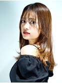 柔らかい質感◎ミディアムシースルーレイヤー
