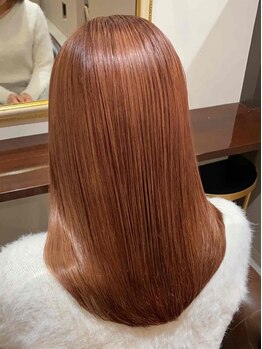 ヘア ピュール アルテ(hair pur arte)の写真/【超高濃度水素ケアカラー髪質改善コース】髪・頭皮に優しいカラーで、理想のうるツヤヘアが叶う♪