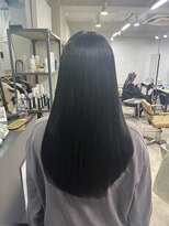 アジールヘア 所沢プロペ通り店(agir hair)&nbsp;艶髪髪質改善ストレートトリートメントアッシュブラック所沢