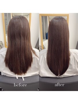 リアン 四条大宮店(Lien) 縮毛矯正+髪質改善トリートメント+カット（リタッチ可）