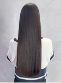 アッシュブラックレイヤーロングエモージュ美髪_ba484891