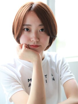 ヘアープロデュース ジェネシス(hair produce genesis) <genesis>前髪長めの前下がりショートボブ