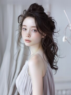 アルトリスト(Altruist Aging×HAIR&SPA) ★ダークアッシュ大人ガーリーボブ着物ミディアムレイヤーカット