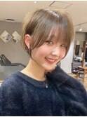 20代30代大人ボブショートカット透明感カラー髪質改善福岡博多