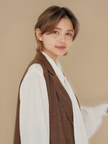 エンタク 新宿(enntaku)&nbsp;マロンベージュ/Aラインボブ/かきあげ/インナーカラー[新宿駅]