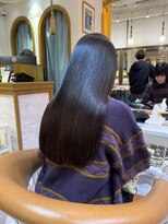 ロンドアベニール 北千住(Lond avenir)&nbsp;イメチェン外ハネボブ美髪ワイドバングレイヤー髪質改善縮毛矯正