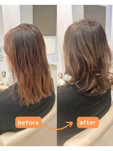 レイヤーで動きと軽さを。華やかミディアム