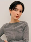 似合わせカット マッシュショート 前髪なし ハンサムショート